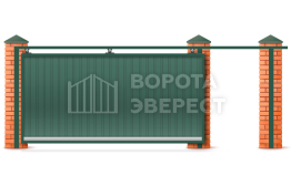 Ворота электрические раздвижные 1750×2000 ВЭ-5243