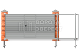 Откатные ворота 6 метров под ключ 6000×1800 ВЭ-5775